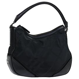 Burberry-BURBERRY Shoulder Bag Nylon Black Auth bs7847-Black