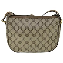 Gucci-GUCCI GG Canvas Web Sherry Line Shoulder Bag PVC Leather Beige Green Auth yk8413-Red,Beige,Green