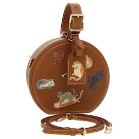 Louis Vuitton-LOUIS VUITTON Catgram Petite Boite Chapeau Shoulder Bag Brown M52972 Auth 52543A-Brown