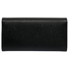 Chanel-CHANEL Long Wallet Caviar Skin Black CC Auth bs7938-Black