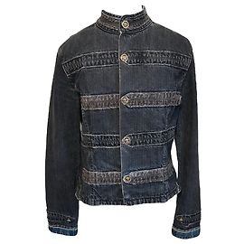VERSACE Giubbotti Blu