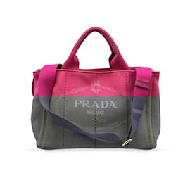 Prada-Prada Tote Bag Canapa-Pink