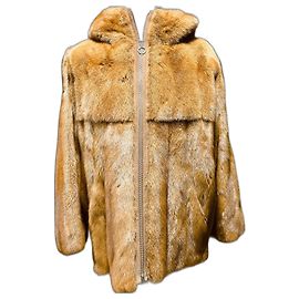 Blouson en vison Sprung Frères Caramel