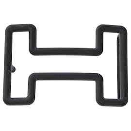 Hermès-Accesorio HERMES Solo hebilla / Hebilla de cinturón de metal negro - 101435-Negro