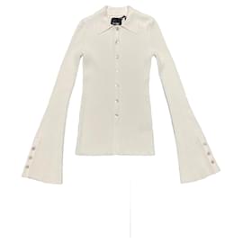 Autre Marque LE ORE Cardigan Creme Viscose Roh