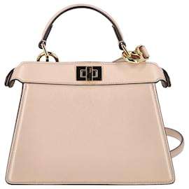 Fendi-Fendi Peekaboo Mini Bag in Light Pink Leather-Other