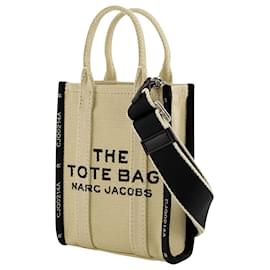 Marc Jacobs-The Phone Tote Bag - Marc Jacobs - Cotton - Beige-Brown,Beige