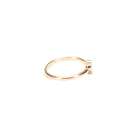 Autre Marque-18K Hearts Diamond Ring-Golden