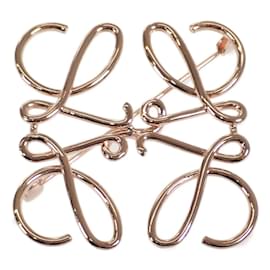Loewe-Anagram Brooch-Golden