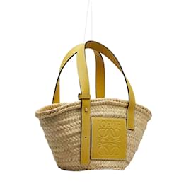 Loewe-Loewe Raffia Basket Tote Bag Natural Material Tote Bag in Good condition-Brown