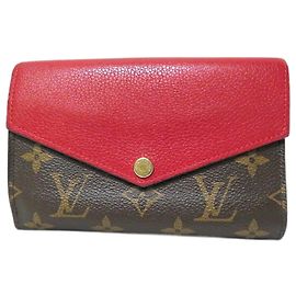 Louis Vuitton Cartera compacta Pallas con monograma M60140 Castaño