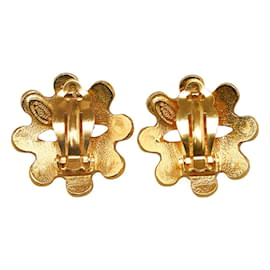 Chanel-CC Sun Clip On Earrings-Golden