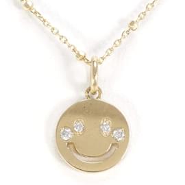 & Other Stories-10k Gold Diamond Pendant Necklace-Golden