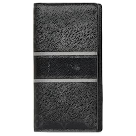 Louis Vuitton-Louis Vuitton Black Monogram Eclipse Portefeuille Brazza Wallet-Black