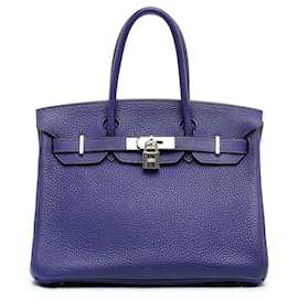 Hermès-Hermès Violet Clémence Birkin 30-Violet