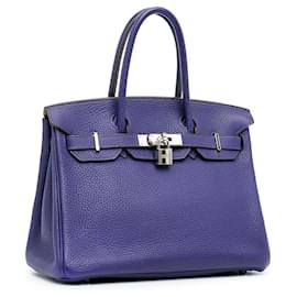 Hermès-Hermès Violet Clémence Birkin 30-Violet