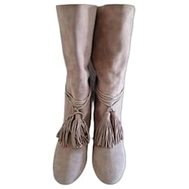 Burberry-botas de tornozelo-Cinza