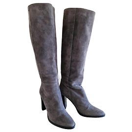 Jimmy Choo Grey Suede Boots Grey