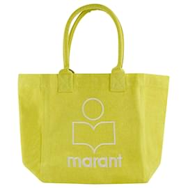Isabel Marant-Bolsa Shopper Pequena Yenky - Isabel Marant - Algodão - Amarelo-Amarelo