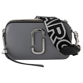 Marc Jacobs-The Snapshot Crossbody - Marc Jacobs - Couro - Cinza-Cinza