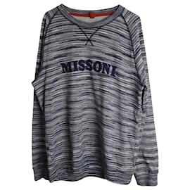 Missoni-Missoni Logo Pattern Sweatshirt in Multicolor Cotton-Multiple colors