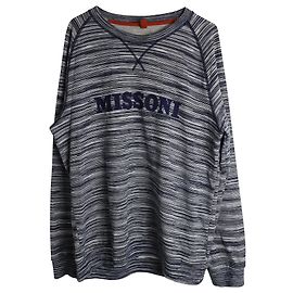 Missoni-Sweatshirt mit Logomuster aus mehrfarbiger Baumwolle Mehrfarben