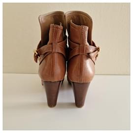 Chloé-botas de tornozelo-Marrom