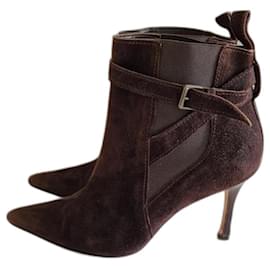 Manolo Blahnik-Ankle Boots-Brown
