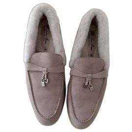 Loro Piana Summer Charms Walk-Loafer Beige