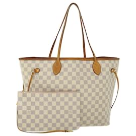 Louis Vuitton-LOUIS VUITTON Damier Azur Neverfull MM Tote Bag N41605 LV Auth 52376-Other