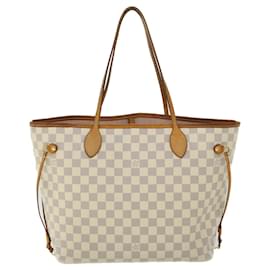 Louis Vuitton-LOUIS VUITTON Damier Azur Neverfull MM Tote Bag N41605 LV Auth 52376-Other