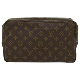 Louis Vuitton-Louis Vuitton Monogram Trousse Toilette 28 Pochette M47522 LV Aut 51985-Monogramma