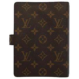 Louis Vuitton-LOUIS VUITTON Monogram Agenda MM Day Planner Cover R20105 LV Auth ki3357-Monogram