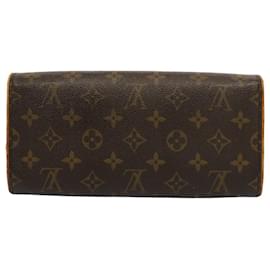 Louis Vuitton-LOUIS VUITTON Monogram Pochette Twin GM Shoulder Bag M51852 LV Auth fm2677-Monogram