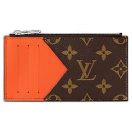 Louis Vuitton-Tarjetero LV Coin naranja nuevo-Naranja