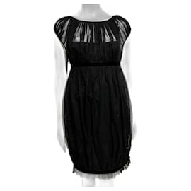 Marchesa-Black lace Marchesa Notte dress-Black
