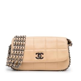 Chanel-CHANEL HandbagsLeather-Brown