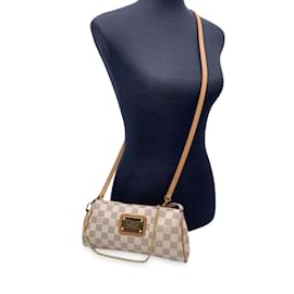 Louis Vuitton-Damier Azur Canvas Pochette Eva Shoulder Bag-Beige