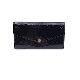 Louis Vuitton-Amarante Monogram Vernis Sarah Continental Wallet-Purple