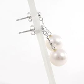 & Other Stories-14Boucles d'oreilles pendantes en or k et perles-Argenté