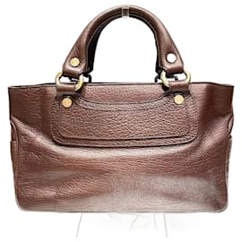 Céline-Leather Boogie Handbag-Brown