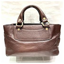 Céline-Leather Boogie Handbag-Brown