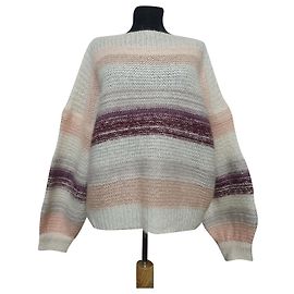 Pull oversize Baum und Pferdgarten mohair et acrylique Multicolore