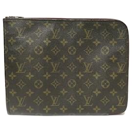 Louis Vuitton-Monogram Poche Documents M53457-Brown