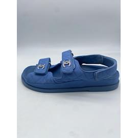 Chanel-CHANEL  Sandals T.eu 39 cloth-Blue