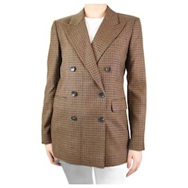 Etro-Blazer marrone in lana con petto foderato - taglia IT 42-Marrone