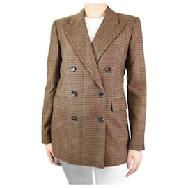 Etro-Americana de lana con botonadura forrada marrón - talla IT 42-Castaño