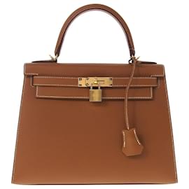 Hermès-hermes kelly 28-Marron