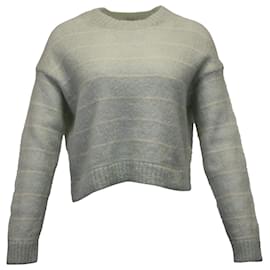 Acne Studios Pull Kassidy rayé en nylon vert Vert