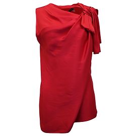 Lanvin geraffte Satinbluse aus rosa Acetat Pink